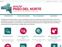 Tablet Screenshot of healthypasodelnorte.org